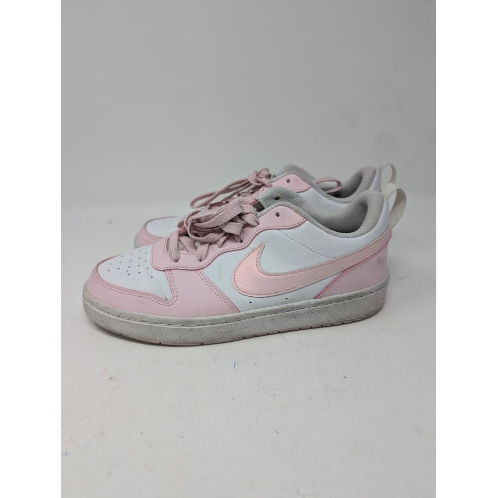 Nike Court Borough Low Sneakers pink white Youth sz 7